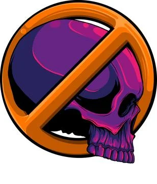 Colored draw of human skull vector illustration design Illustrazione stock