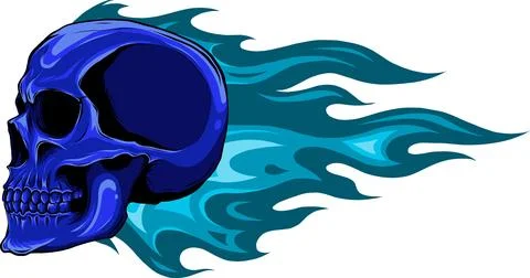 Colored draw of human skull vector illustration design Illustrazione stock