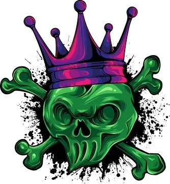 Colored draw of human skull vector illustration design Stockillustratie
