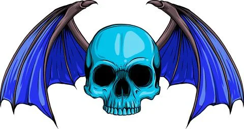 Colored draw of human skull vector illustration design Illustrazione stock