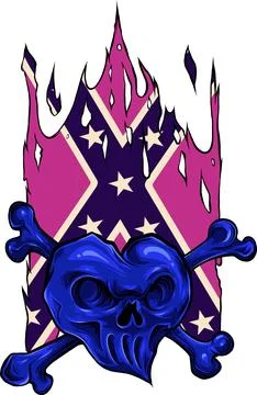 Colored draw of human skull vector illustration design Stockillustratie