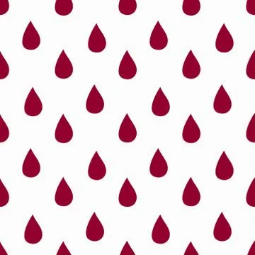 Colored drops on a white background seamless abstract pattern Stock Illustration