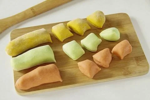Colored dumplings7 Foto stock