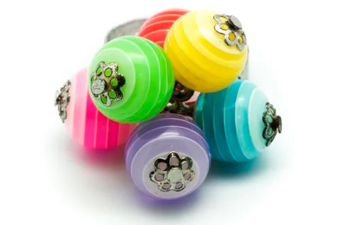 Colored earrings 写真素材