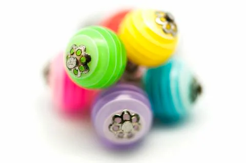 Colored earrings 스톡 사진