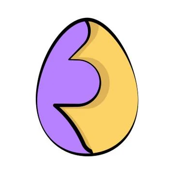 Colored easter egg Stock Illustration