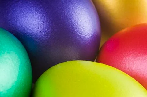 Colored easter eggs - detail. Stock-Fotos
