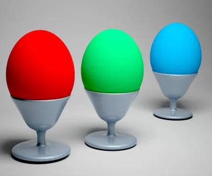 Colored Easter eggs Stock Illustration