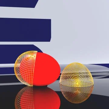 Colored Easter eggs Stock Illustration