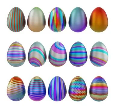 Colored easter eggs Stock Illustration
