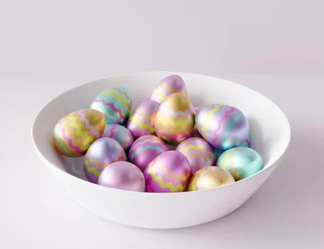 Colored easter eggs Stock Illustration