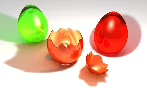Colored easter eggs Stock Illustration