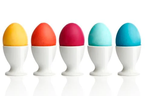 Colored easter eggs Stock Photos