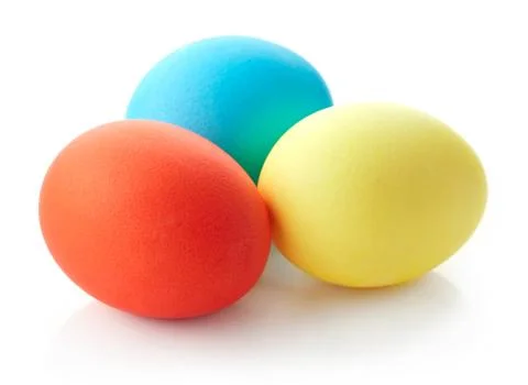 Colored easter eggs Stock Photos
