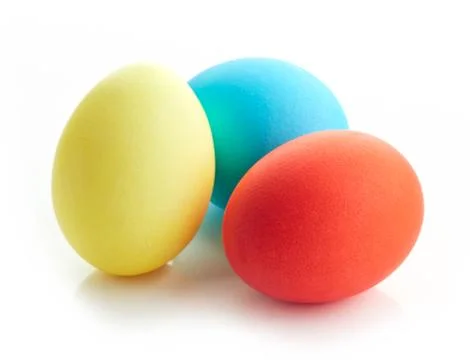 Colored easter eggs Stock Photos