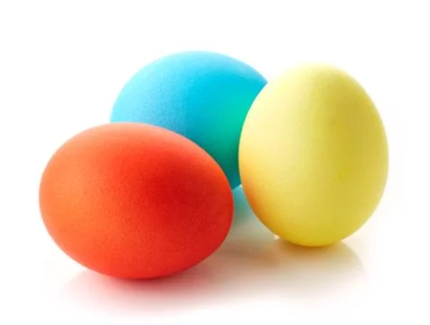 Colored easter eggs Stock Photos