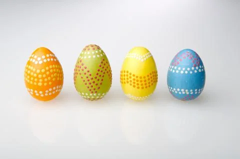 Colored Easter Eggs Stock Photos