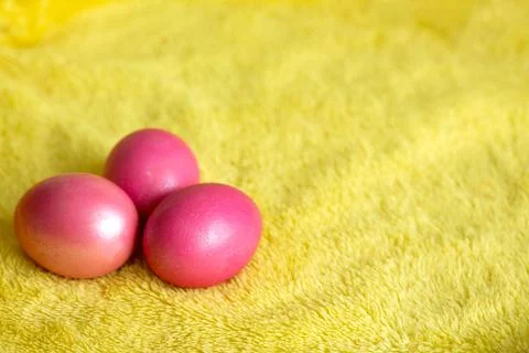 Colored Easter eggs Stock Photos