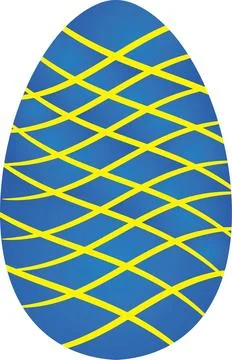 Colored Easter eggs stand in a row on a plain background Illustrazione stock