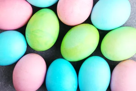 Colored eggs, pattern for Easter backgruond. Stock Photos