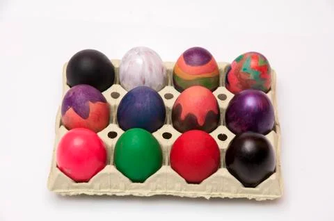 Colored eggs 写真素材