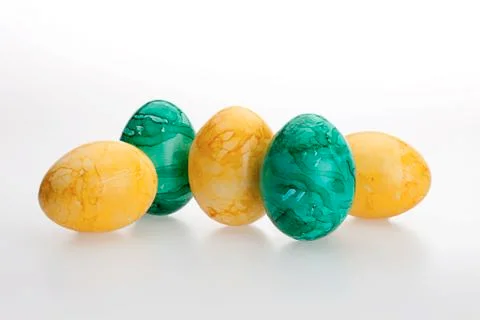 Colored eggs Stock-Fotos