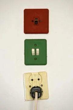 Colored electricity Stock Photos