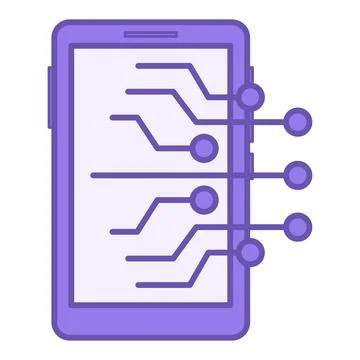 Colored Electronic Icon. Vector Illustration. Electronic Devices, Gadgets, .. Stockillustratie