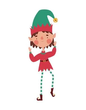 Colored elf woman vector Stock Illustration