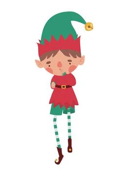 Colored elfman image Stock Illustration