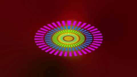 Colored Ellipses Waves Stock Footage 73539450