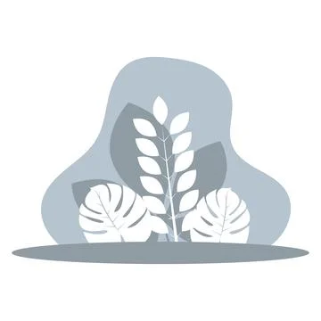 Colored empty space with natural leaves for relaxation Vector Stock Illustration