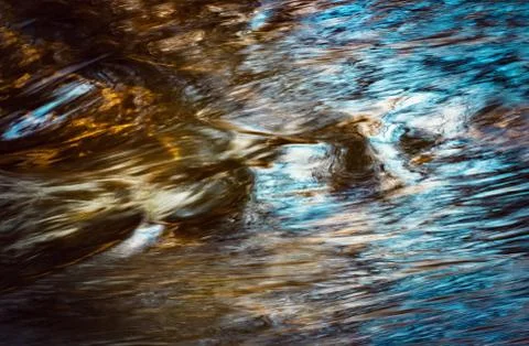 Colored evening the water level Stock Photos