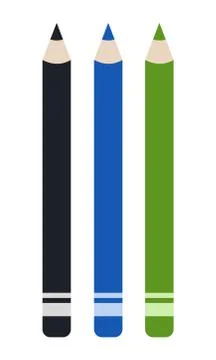 Colored eyeliner vector flat isolated Stock Illustration