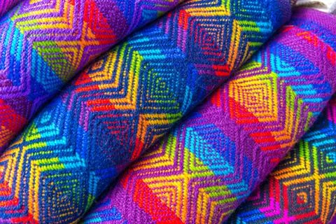 Colored fabric Stock Photos