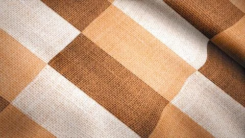 Colored fabric in a square moves in the wind. Background animation of colored Stock Illustration