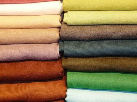 Colored fabrics 写真素材