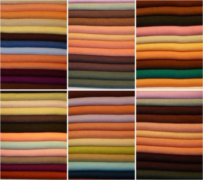 Colored fabrics 스톡 사진