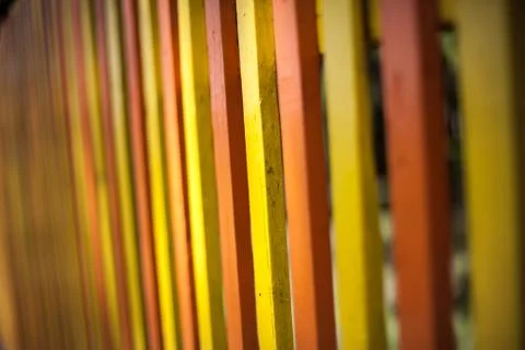 Colored fence texture Foto stock