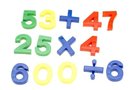 Colored figure on white Stock Photos