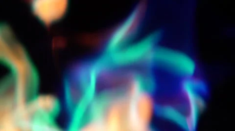 Colored fire burning in slowmotion Stock-Footage 67607846