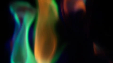 Colored fire burning in slowmotion Stock Footage 67607863