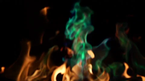 Colored fire Video stock 67607756