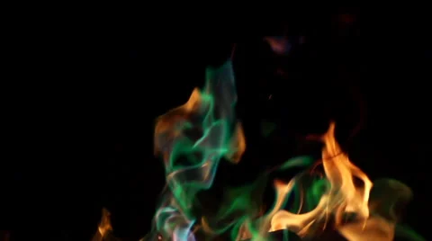 Colored fire Stock Footage 67607764