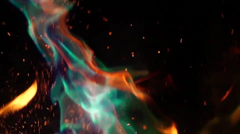 Colored fire Stock Footage 67607767