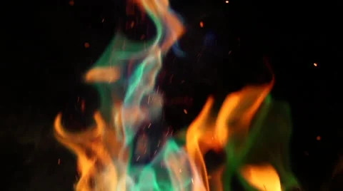 Colored fire Stock Footage 67607786