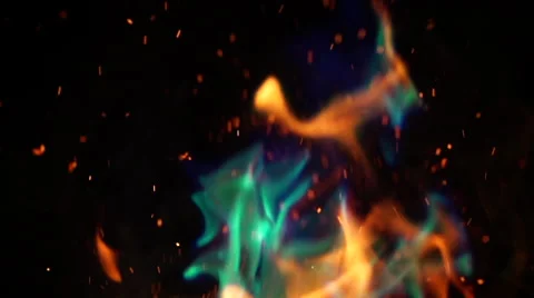 Colored fire Stock Footage 67607793