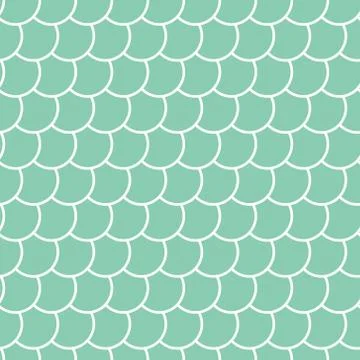 Colored fish scales seamless pattern Illustrazione stock