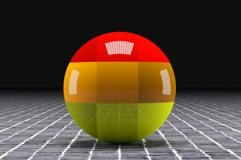 Colored flag Stock Illustration