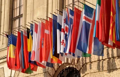 Colored flag States Stock Photos
